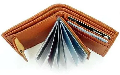 Leather Wallet For mens (Brown)