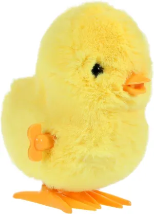LIFKOME Wind Up Jumping Chicken Creative Clockwork Chicken for Fun Plush for Easter Egg Hunt and Birthday Battery Design