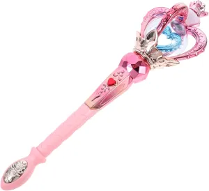 Light Up Rotating Fairy Wand for Musical Spinning Wand for Birthday Parties Halloween Christmas Safe Battery Fun for Boys and Enchanting Light