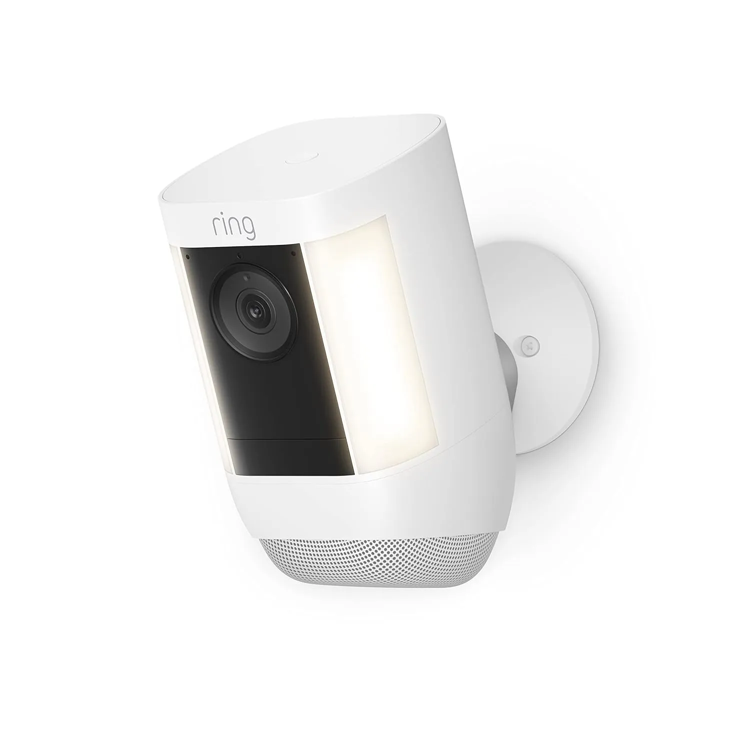 Like-New Ring Spotlight Cam Pro, Battery | 3D Motion Detection, Two-Way Talk with Audio , and Dual-Band Wifi (2022 release) - White