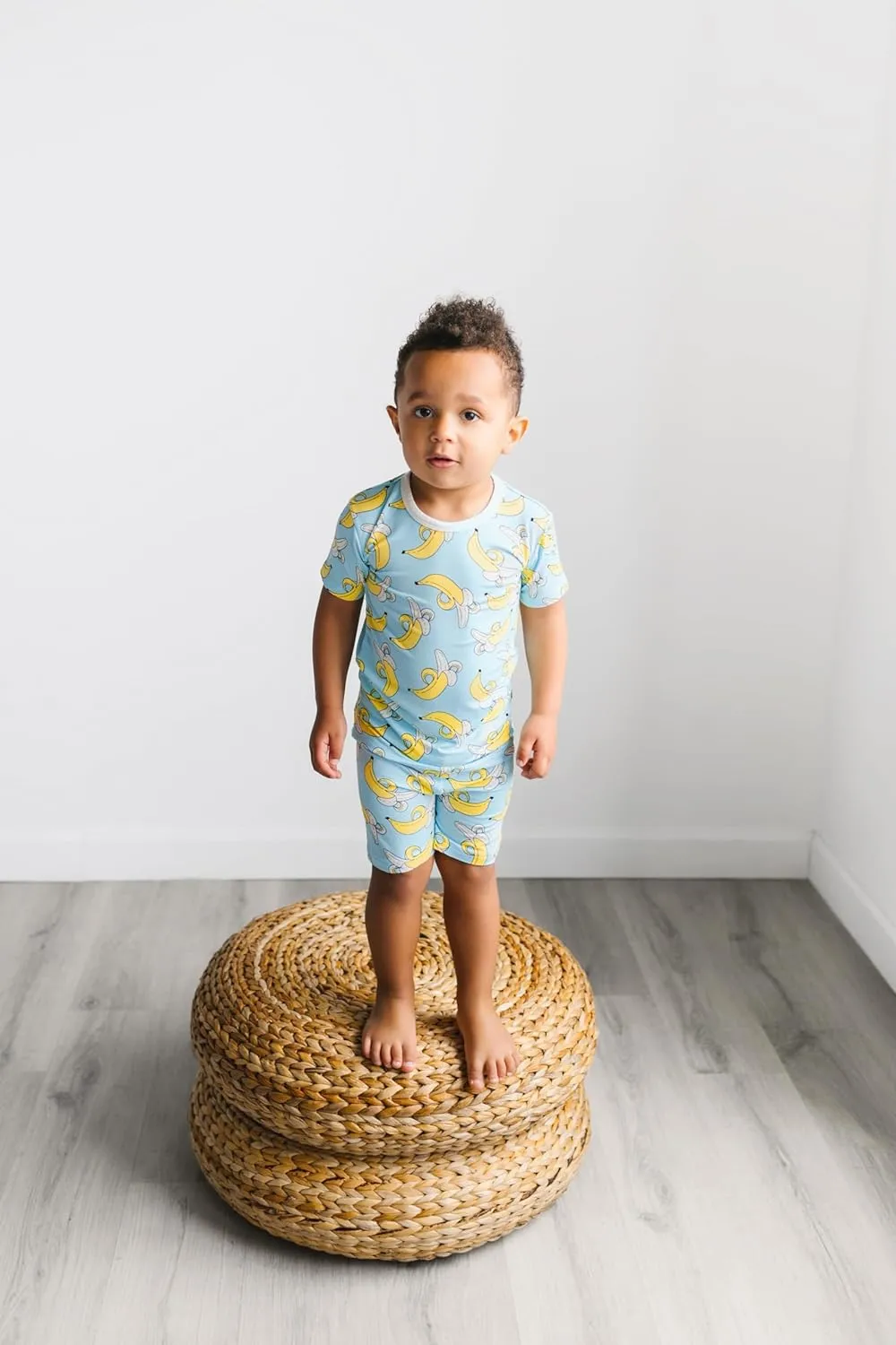 Little Sleepies Pajamas Set w/Short Sleeve Shirt & Shorts, Viscose from Bamboo Toddler Pajamas, Girl & Boys Pajamas for Kids