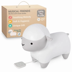 Little Big Friends Musical Friends | Pull String Cord Musical Toy for Baby | Special Stuffed Animal | Easy to Clean | Simon The Sheep