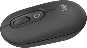 Logitech POP Mouse, Wireless Mouse with Customizable Emojis, SilentTouch Technology, Precision/Speed Scroll, Compact Design, Bluetooth, Multi-Device, OS Compatible - Graphite