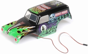 Losi Body Set Grave Digger Painted Mini LMT LOS210044