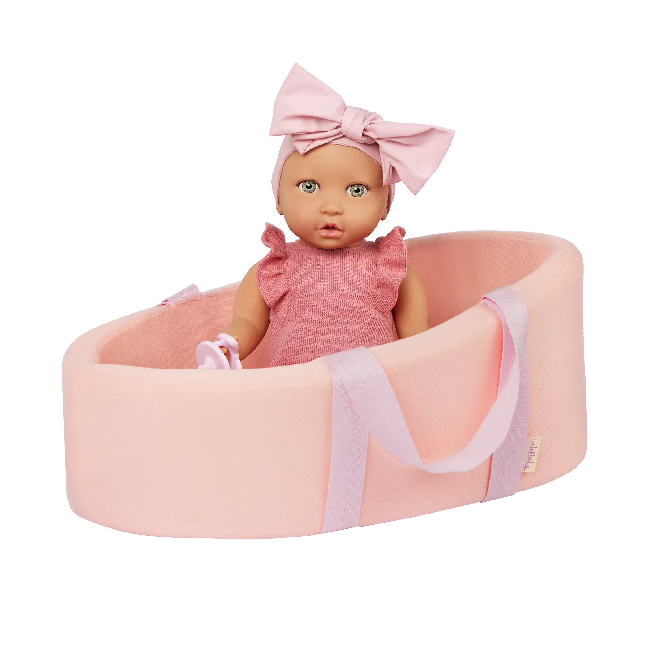 LullaBaby – Baby Doll & Soft Bassinet Carrier Set