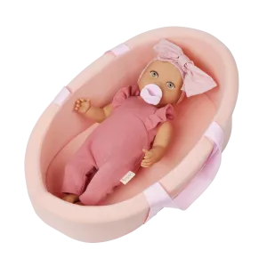 LullaBaby – Baby Doll & Soft Bassinet Carrier Set