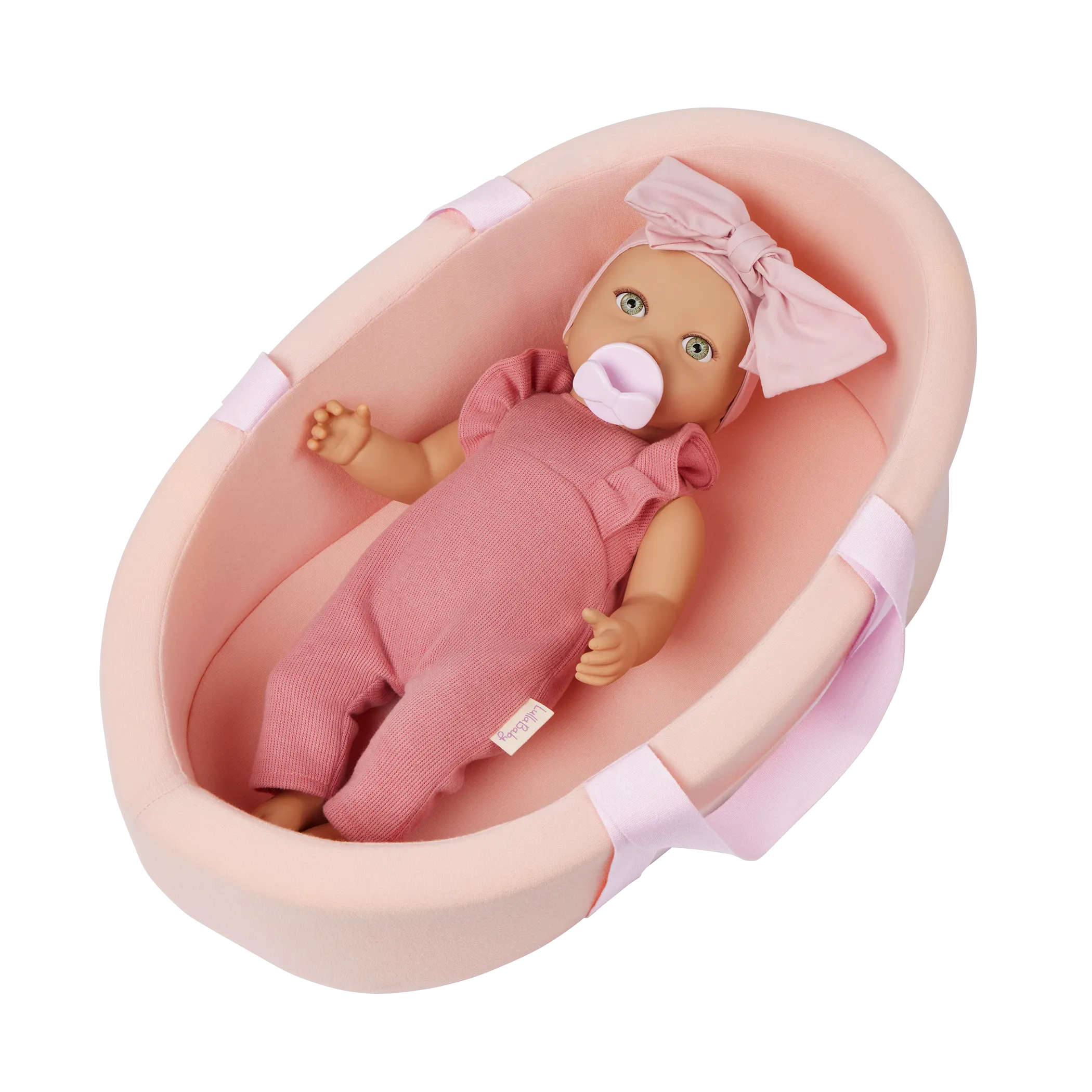 LullaBaby – Baby Doll & Soft Bassinet Carrier Set