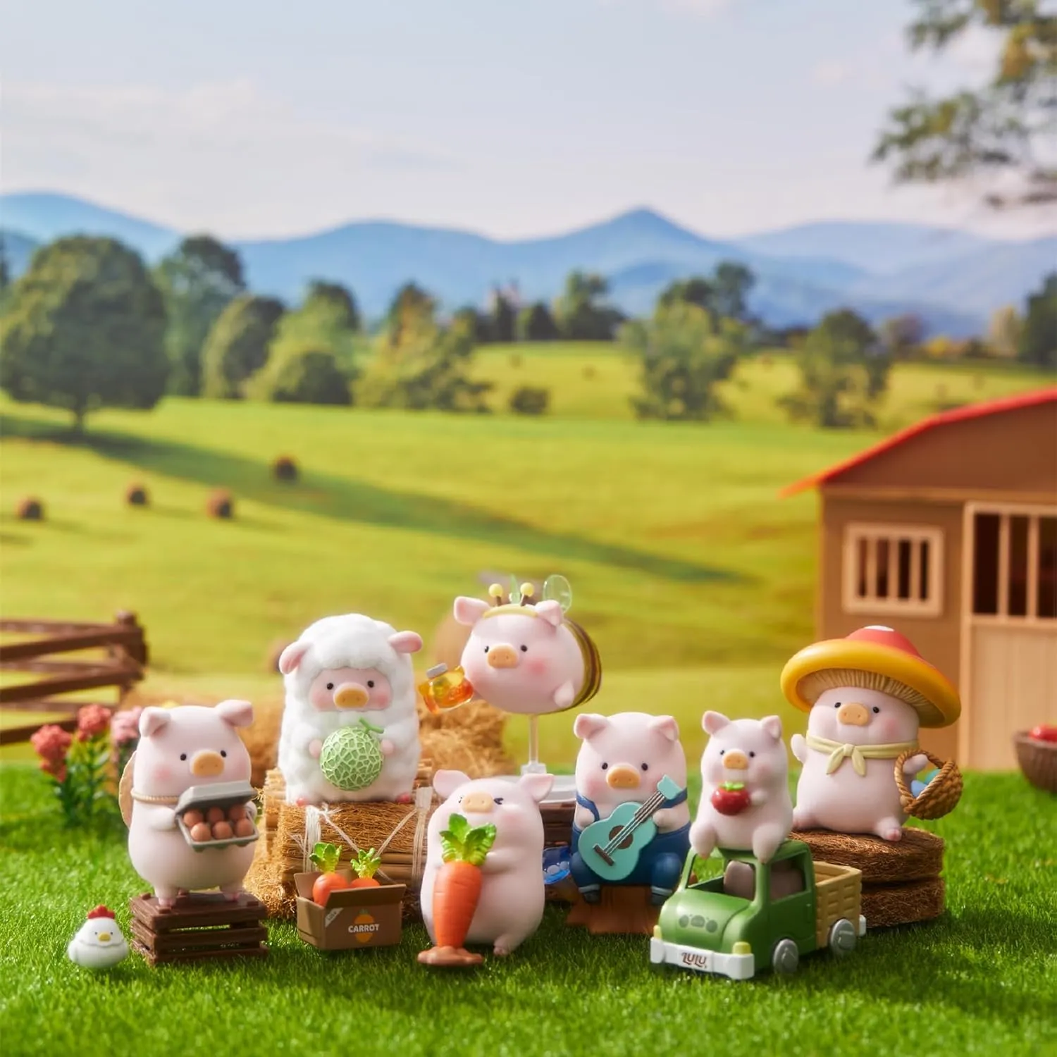 Lulu The Piggy My Sweet Farm Garden Series 1PC Cute Pig Blind Box Figures Collectible Toys Kawaii Birthday Gifts
