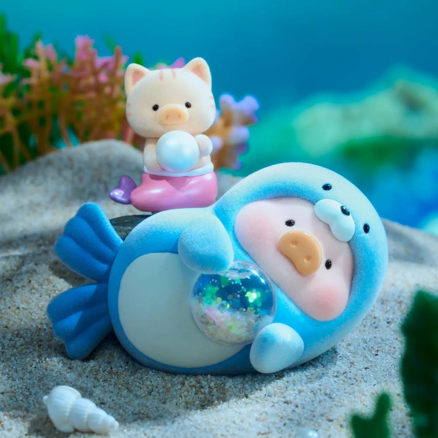 Lulu The Piggy Ocean Series 1PC Cute Pig Blind Box Figures Collectible Toys Kawaii Birthday Gifts