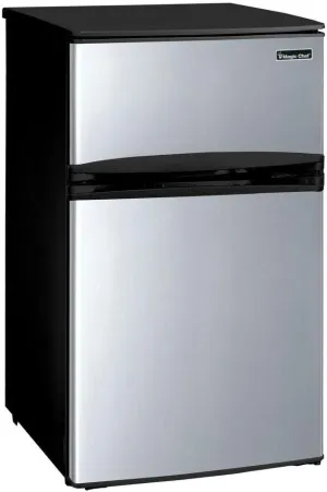 Magic Chef 3.1 cu. ft. Mini Refrigerator in Stainless Look (Stainless Steel)