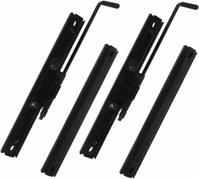 MAGICLULU 2 Pairs Seat Adjuster Reclining Seat Slider Car Seat Sliding System Slider Car Seat Brackets Car Rear Seat Bracket Seat Mounting Track Car Seat Slides Seat Track Iron Black