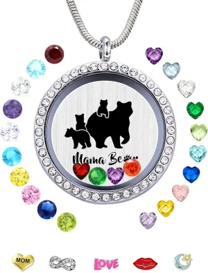 Mama Bear Floating Locket