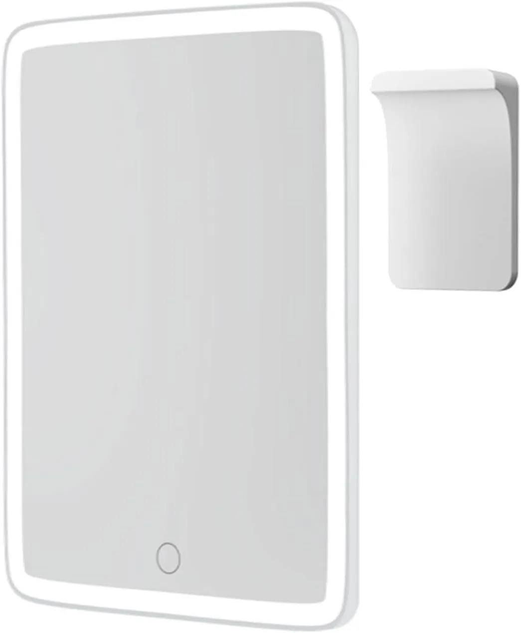 Mavoro LED Mirror | Rechargeable Makeup Mirror with Touch Control | Wall Mountable & Tabletop Stand, Portable Travel Cosmetic Mirror, 7x9in