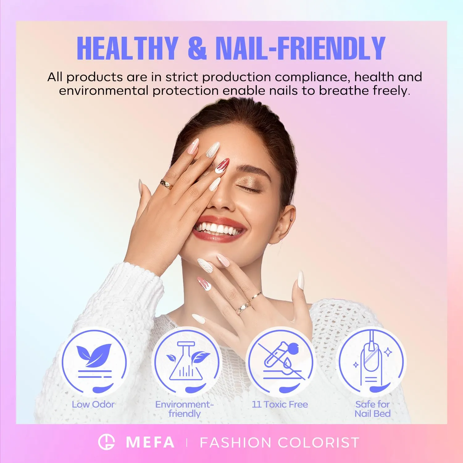 MEFA 23 PCS Gel Nail Polish Set, 20 Colors Neon Gel Polish Summer Gel Nail Polish Colors Bright Yellow Hot Pink Navy Blue Green Nails Gel Nail Gifts for Women Girl DIY Salon Home Manicure