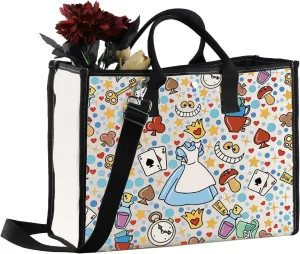 MEIKIUP Fairy Tales Tote Bag Fairy Tales Fans Gift Wonder Land Hand Bag Magical Garden Lover Gift
