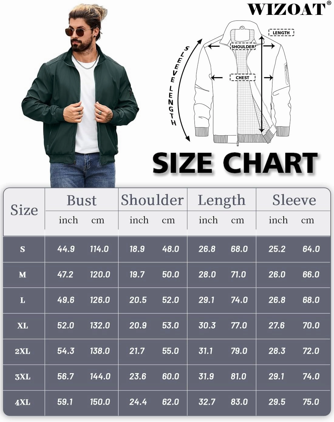 Men's Bomber Jacket Lightweight Casual Windbreaker Jackets Zip Up Coat