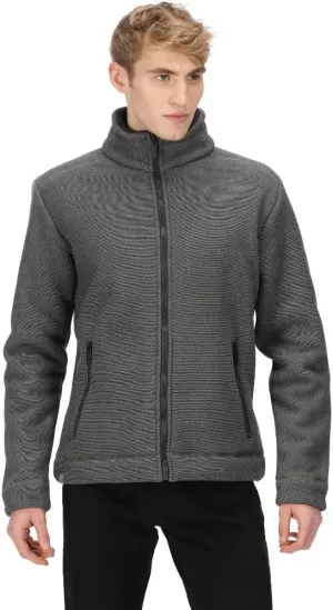 Mens Garrian II Full Zip Sherpa Lined Fleece Jacket - Ash - M
