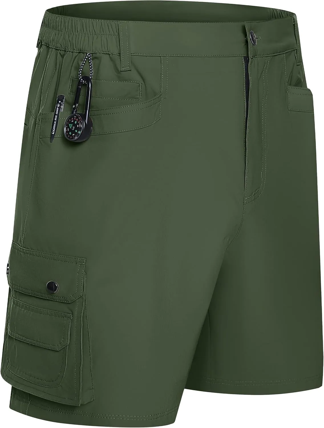 Mens Golf Shorts Quick Dry Casual Cargo Hiking Work Shorts with Multi Pocket for Travel Fishing Tactical