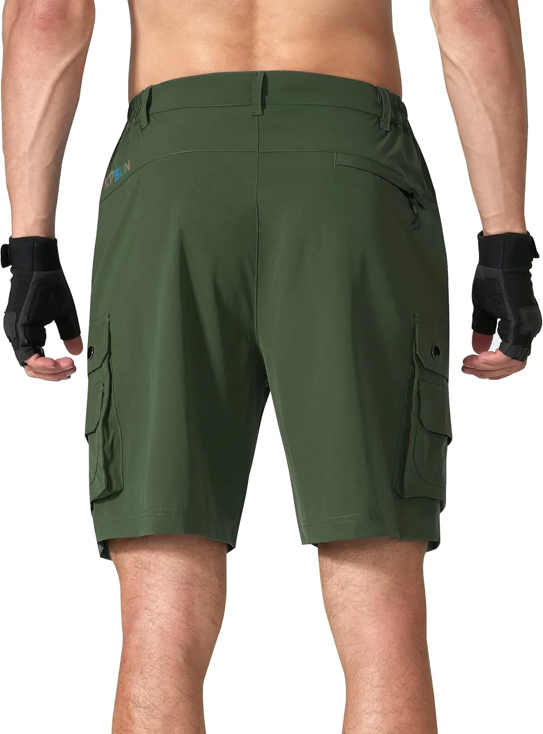 Mens Golf Shorts Quick Dry Casual Cargo Hiking Work Shorts with Multi Pocket for Travel Fishing Tactical