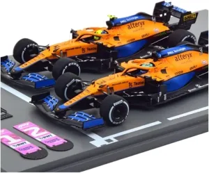 Metal Toy Vehicle Alloy Car Models for MCL35M Twin Car Set 2021 Ricciardo F1 Formula Vehicle Collection 1/43 Scale Vehicles