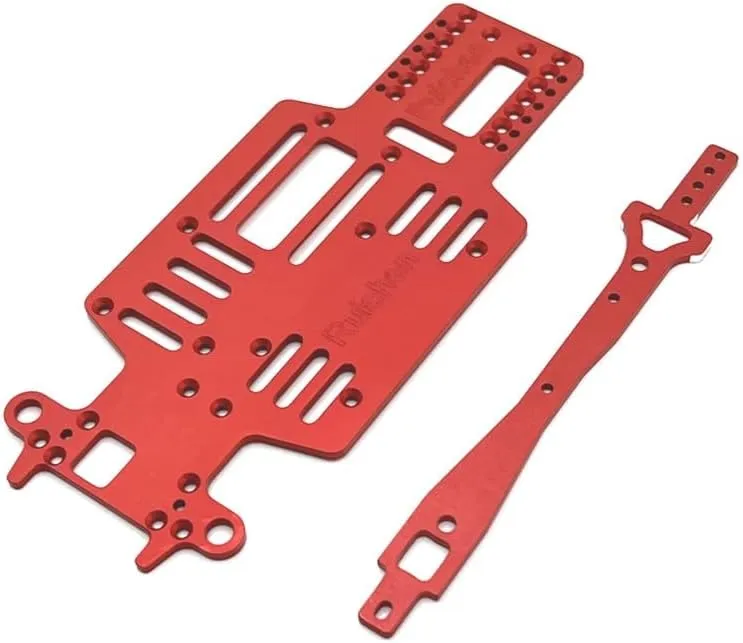 Metal Upgrade Modification Two-Layer Board Bottom Plate for 1/28 Mosquito car MINI-Q Racing Drift RC Car Parts(Yellow)
