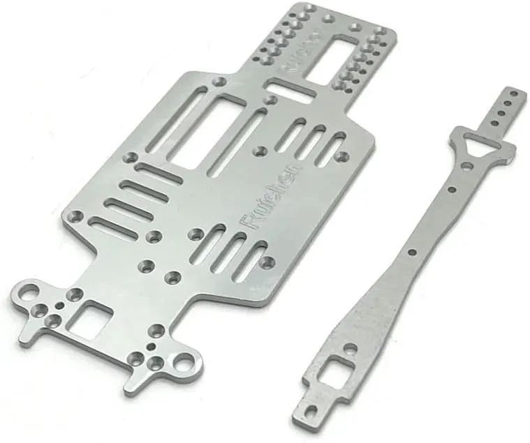 Metal Upgrade Modification Two-Layer Board Bottom Plate for 1/28 Mosquito car MINI-Q Racing Drift RC Car Parts(Yellow)