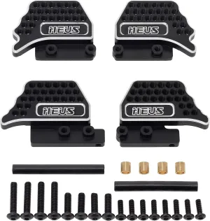 MEUS RACING Adjustable TRX4M Shock Mount for TRX4M Defender 1/18 RC Crawler Car Upgrades Parts(Black)