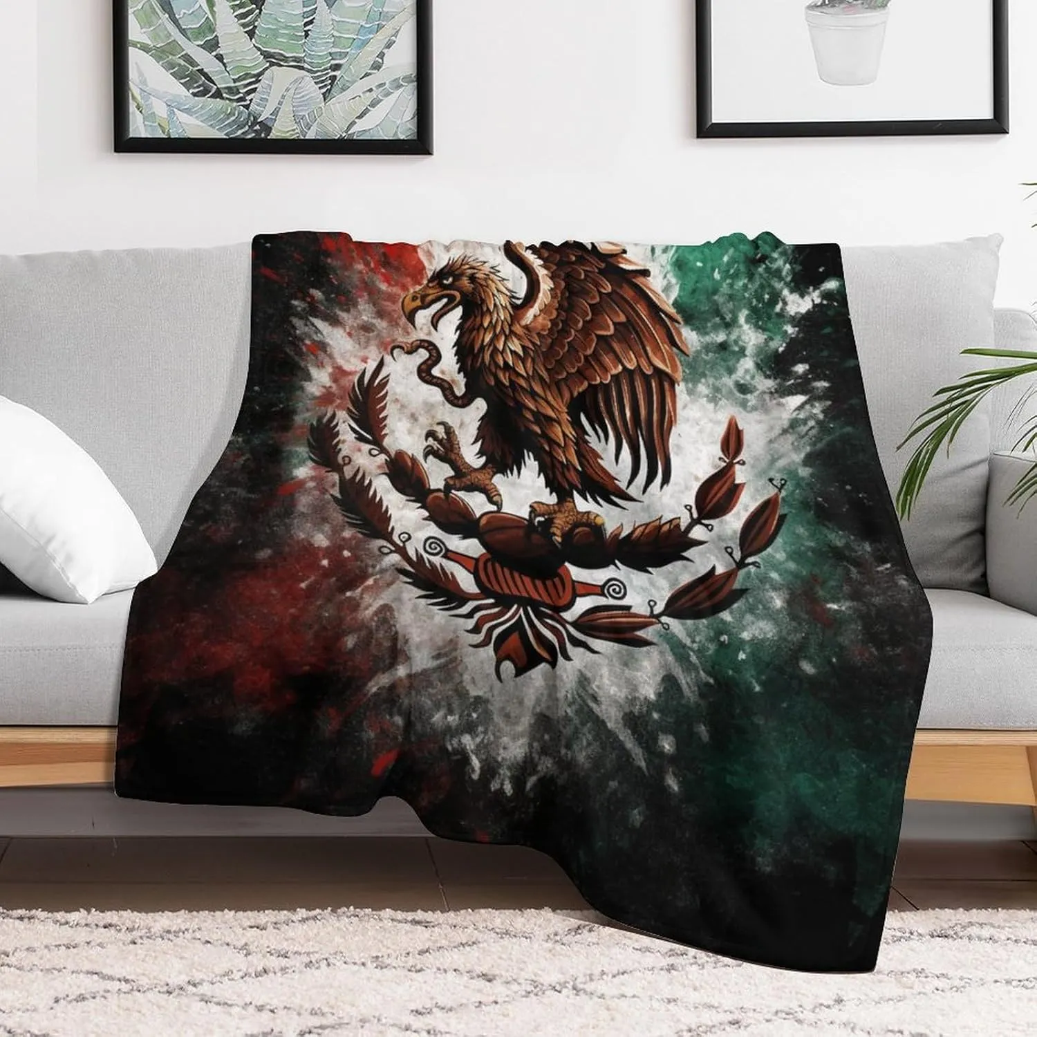 Mexico Blanket Fleece Blanket Throw Blanket, Bed, Camping, Travel, & Car Use All Seasons Suitable-C1-40x50