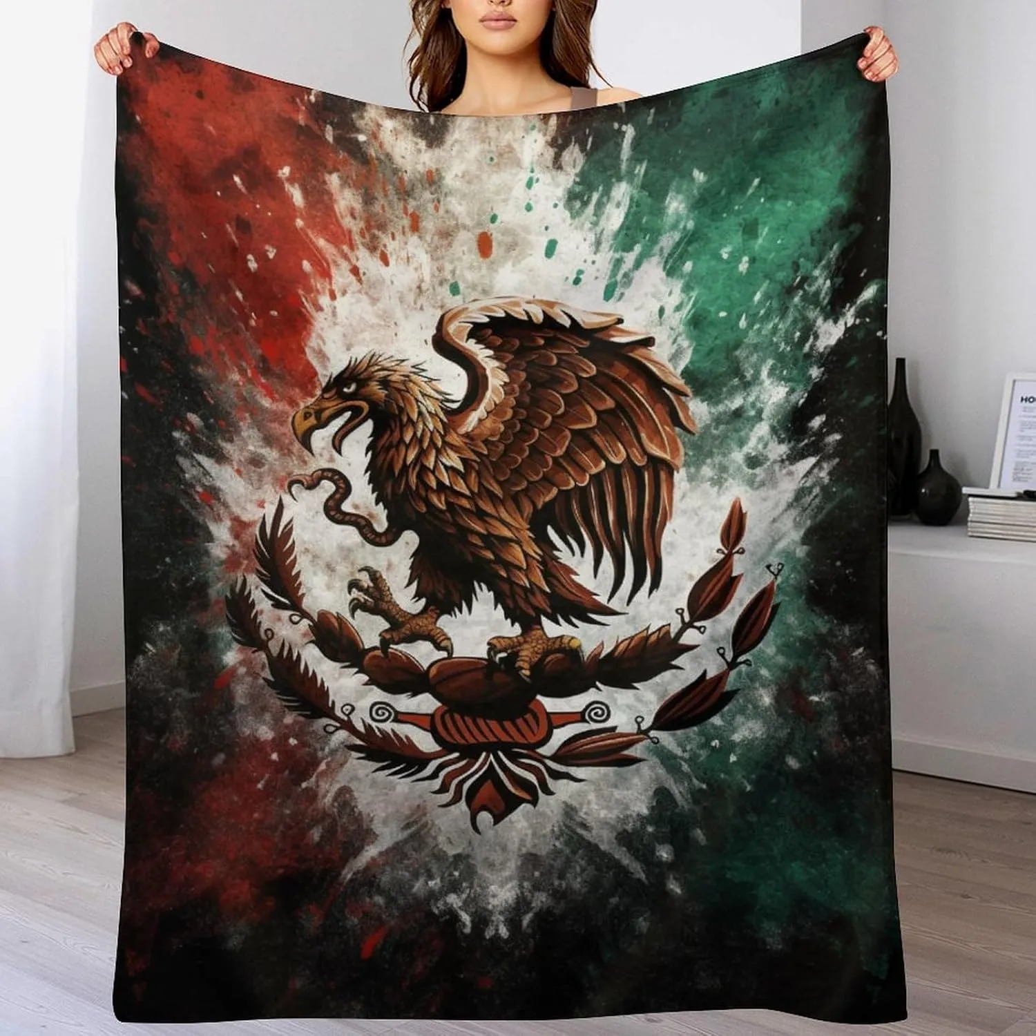 Mexico Blanket Fleece Blanket Throw Blanket, Bed, Camping, Travel, & Car Use All Seasons Suitable-C1-40x50