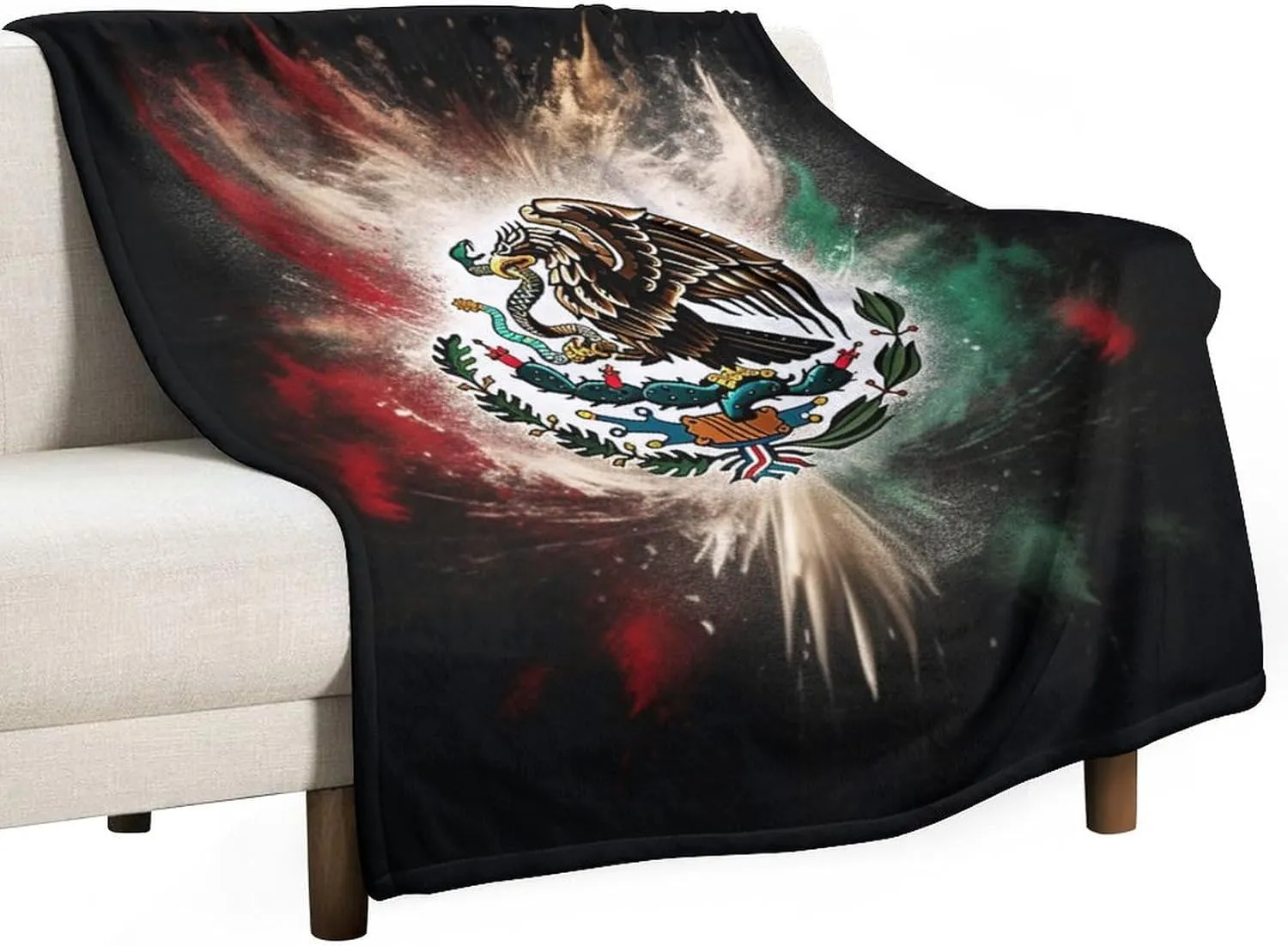 Mexico Blanket Fleece Blanket Throw Blanket, Bed, Camping, Travel, & Car Use All Seasons Suitable-C2-40x50