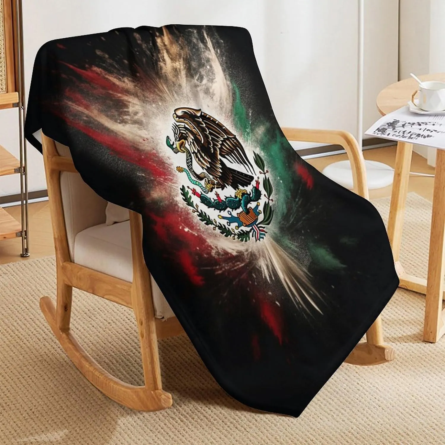 Mexico Blanket Fleece Blanket Throw Blanket, Bed, Camping, Travel, & Car Use All Seasons Suitable-C2-40x50