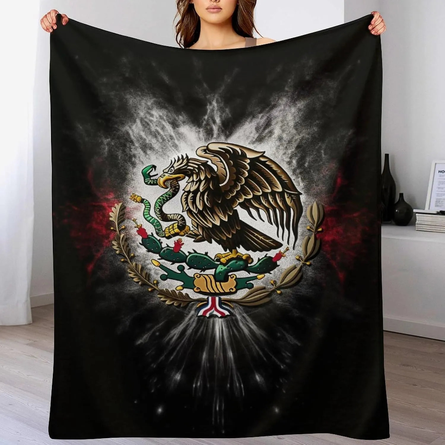 Mexico Blanket Fleece Blanket Throw Blanket, Bed, Camping, Travel, & Car Use All Seasons Suitable-C3-40x50