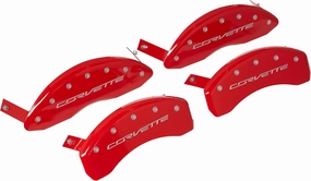 MGP Caliper Covers 2014-2019 Chevrolet Corvette Stingray - Front and Rear Set - Red