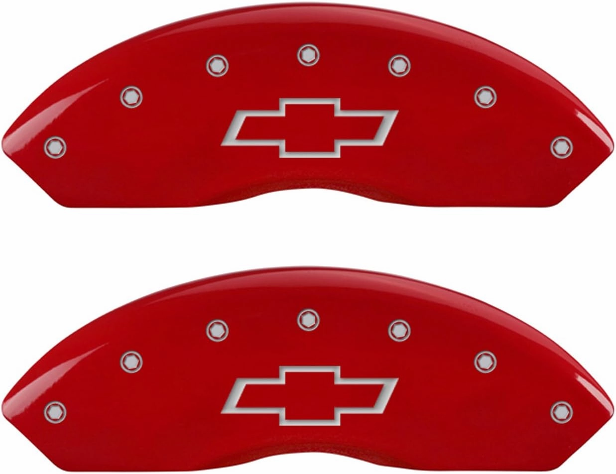 MGP Caliper Covers 2015-2020 Chevrolet Colorado - Front and Rear Set - Red