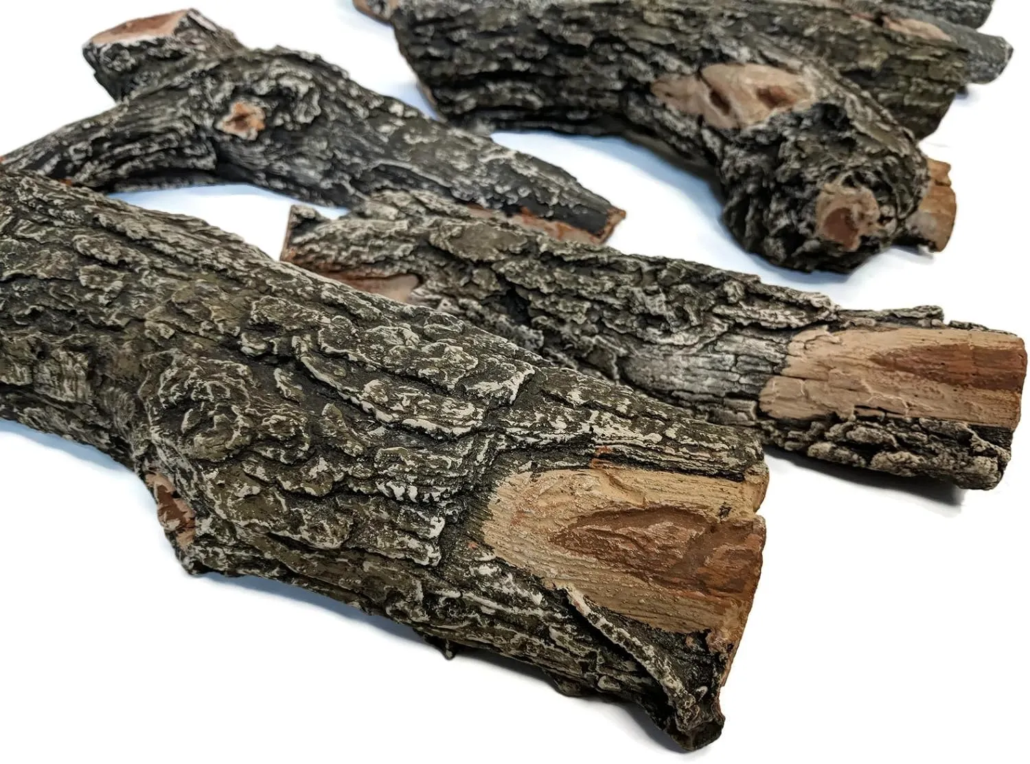 Midwest Hearth Deluxe Decorative Branch and Twig Set | Cast from Real Logs and Hand Painted in USA (Oak 9-Piece)
