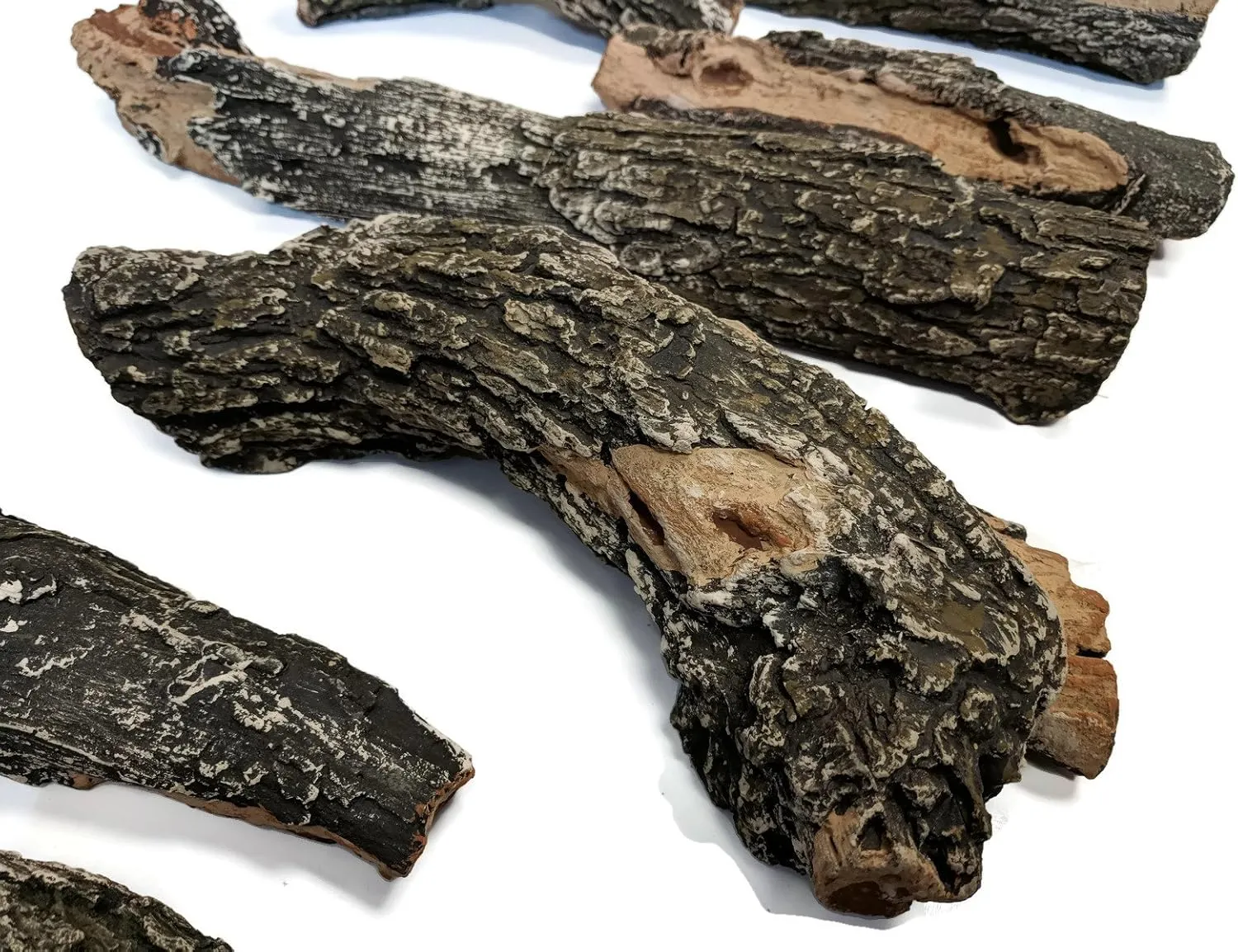 Midwest Hearth Deluxe Decorative Branch and Twig Set | Cast from Real Logs and Hand Painted in USA (Oak 9-Piece)