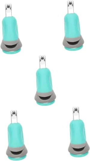 Milisten 5pcs Thick Nail Clippers for Seniors Ingrown Toenail Cutters with Magnifier Straight Nail Cutters for Manicure Professional