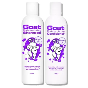 Milk Soap Moisturizing Shampoo & Conditioner Value Pack - Sulfate, Paraben, and Petrochemical Free - Shampoo and Conditioner Set - Argan Oil