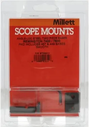 Millett Smooth Browning Steel Angle-Loc Weaver-Style Ring
