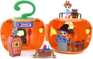 Mini Doll House, Lightweight and Portable Toy Castle, Suitable for Exercising Children's Imagination, Gifts for Boys and Girls (Pumpkin House)