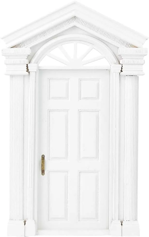 Mini Dollhouse Door - Children Gifts, 1:12 Scale, Front Door for Dollhouse Decoration