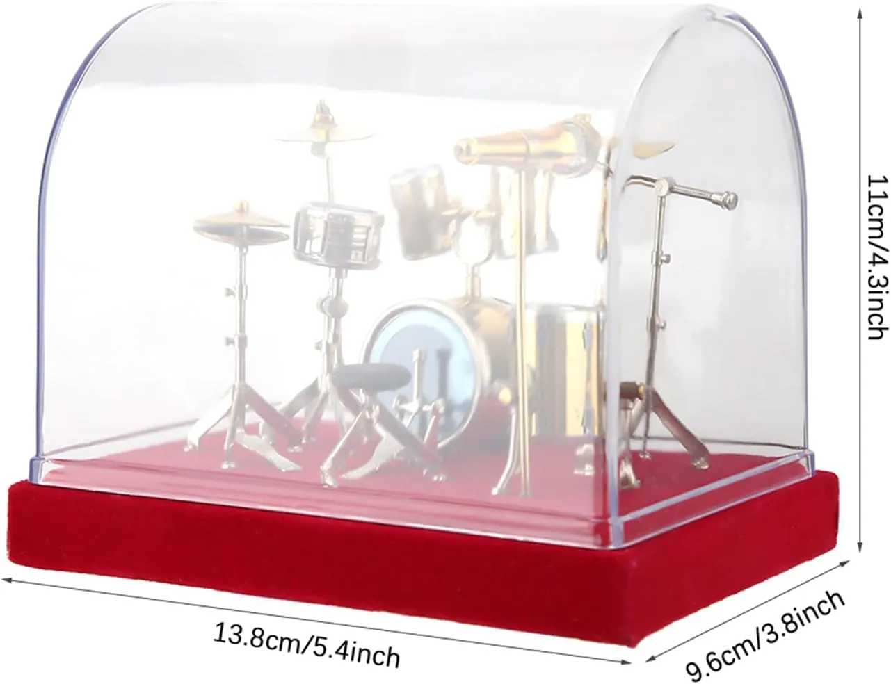 Mini Drum Set Miniature Musical Instrument Drum Set Model Display Ornaments Craft Home Decor for Desk