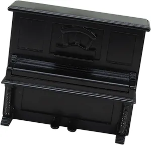 Miniature Piano Model for Dollhouse 1/12 Scale Mini House Wooden Piano Traditional Design Perfect for Mini Music Room