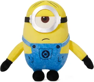 MINISO 9'' Minions Stuffed Animals Plush Toy (Stuart), Kawaii Soft Cute Sleeping Plushies Bedding Pillow for Kids Toddler Toys Boys Girls