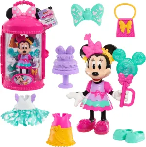 Minnie Mouse Fabulous Fashion 14-piece Sweet Party Doll and Accessories, Kids Toys for Ages 3 Up by Just Play
