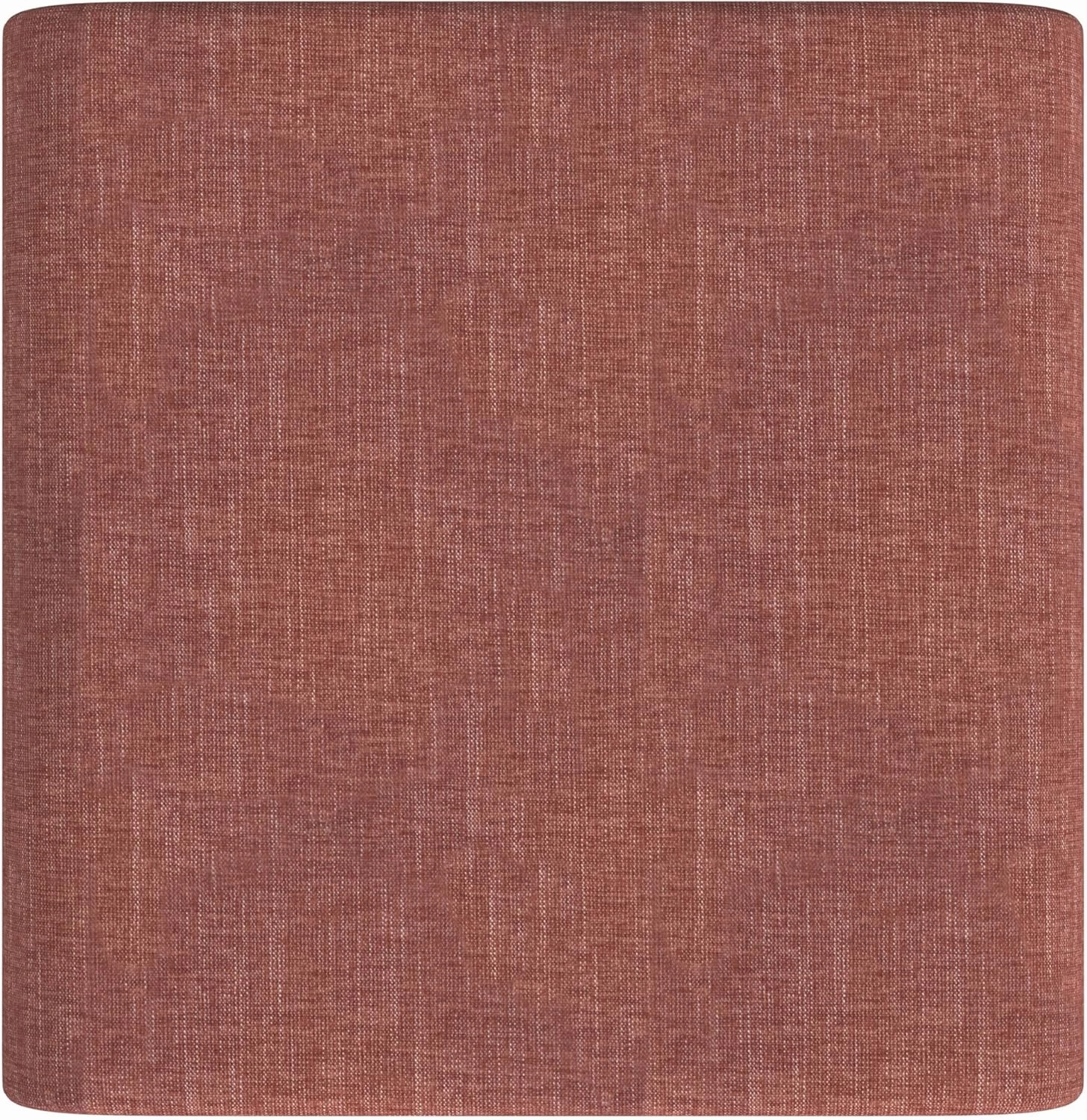 Modern Arch Chenille Ottoman|Homepop Home Décor|Ottoman for Living Room & Bedroom - Pink