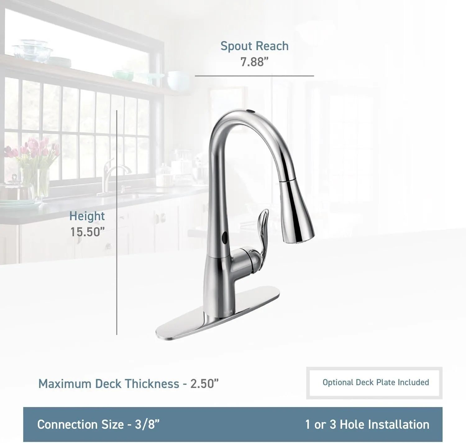 Moen 7594EORB Arbor Kitchen-Sink-faucets, 1 count, Oil Rubbed Bronze