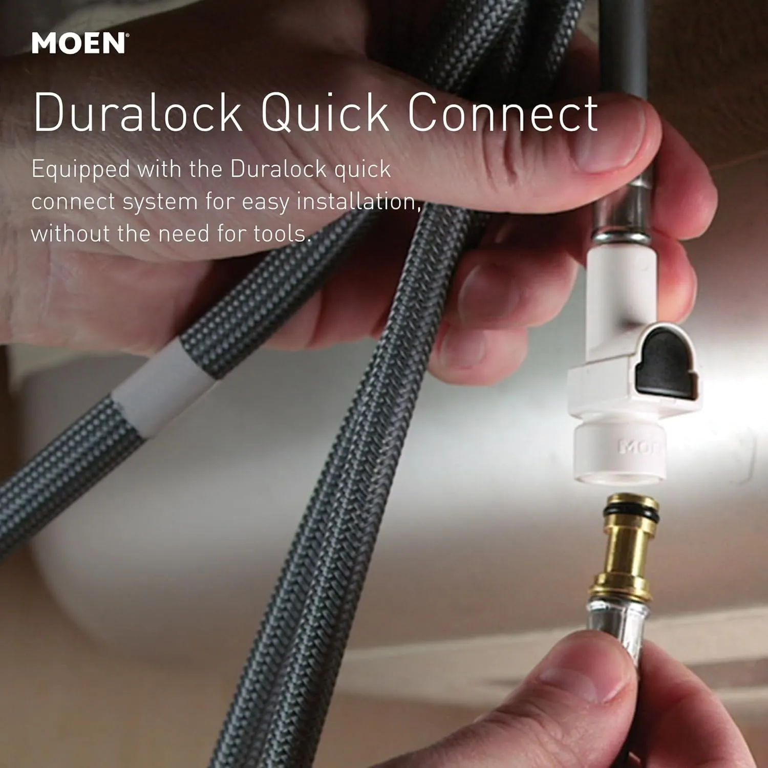 Moen Sleek Brushed Gold Motionsense Wave Sensor Touchless Kitchen Faucet, One-Handle Modern Kitchen Sink Faucet with Pulldown Sprayer Featuring Power Clean, 7864EWBG