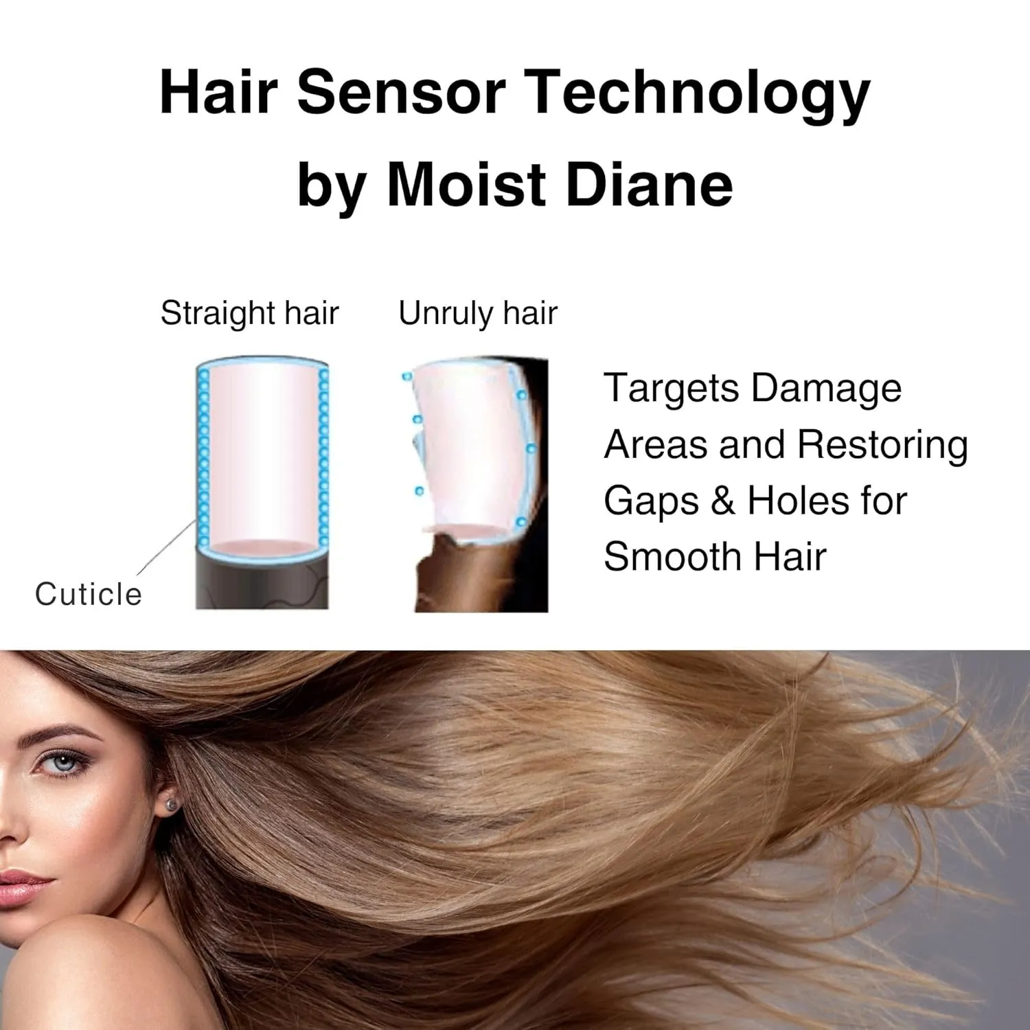 Moist Diane Keratin Hair Treatment for Damaged & Color Treated Hair Women & Men, Organic Hair Conditioner by Argan Oil & Mango Oil from Japan, Silicone & Sulfate Free 15.2 Fl Oz EXTRA DAMAGE REPAIR