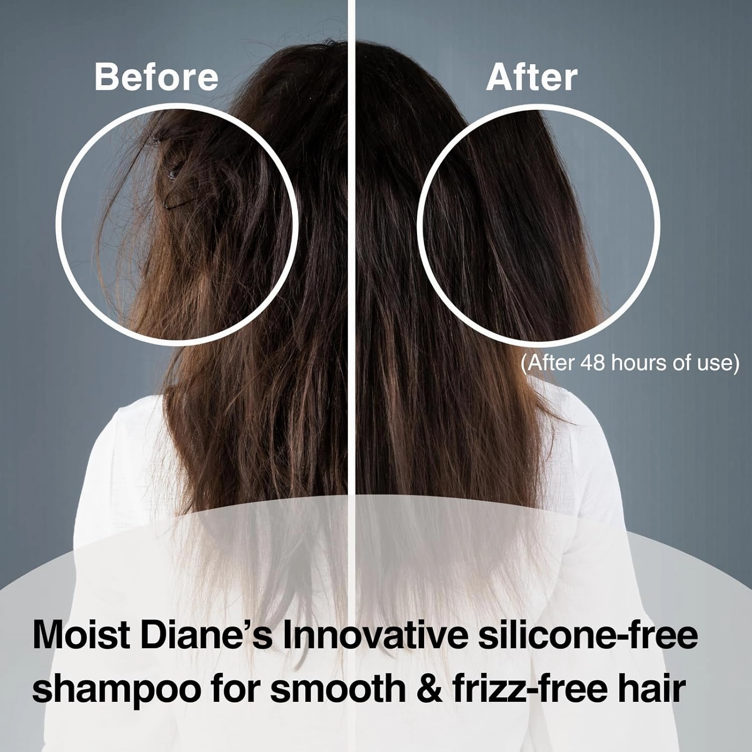 Moist Diane Sulfate Free Shampoo and Conditioner Set for Damaged Hair, Keratin Shampoo for Women & Men by Argan Oil, Protein& Ceramide from Japan, Paraben& Silicone Free 30.4 Fl Oz EXTRA NIGHT REPAIR